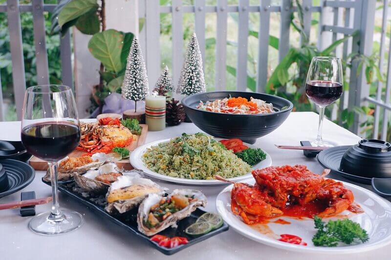 Menu nhà hàng hải sản Lob Hồ Tràm